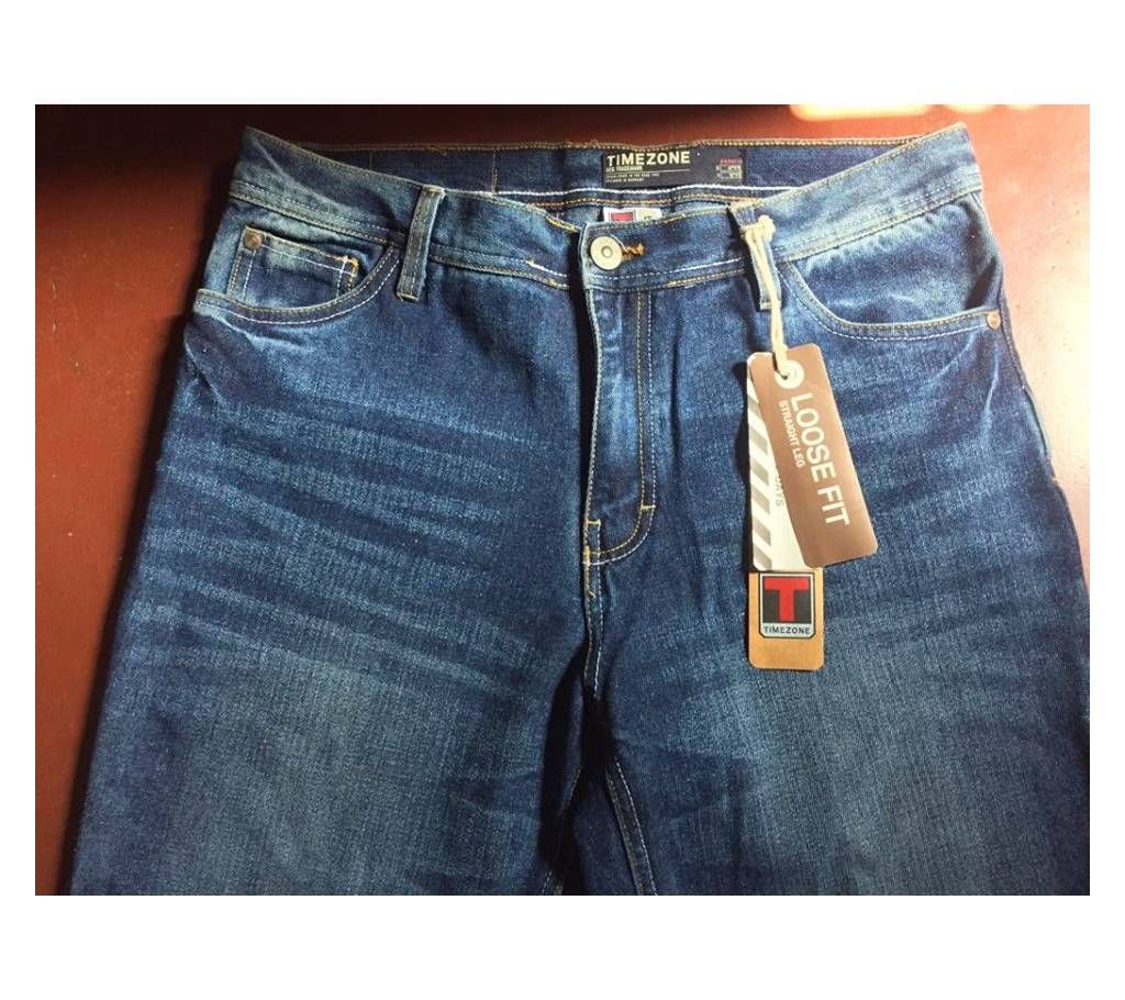TIME ZONE Loose Fit Straight Leg Man's jeans Pant