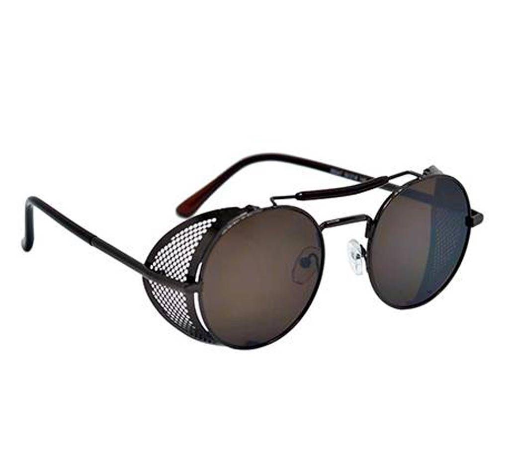 Coffee Colour Steel Frame Brown Shade Sunglass for Men