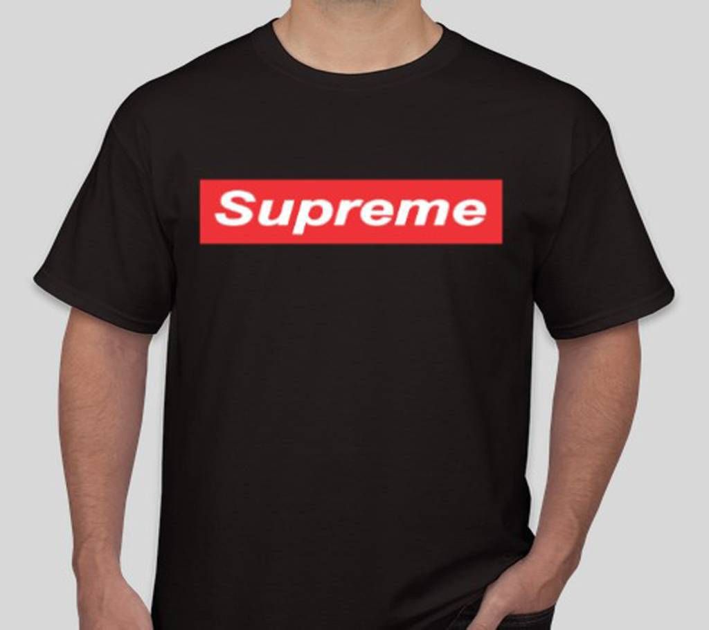 Supreme Half Sleeve Cotton T-Shirt For Men