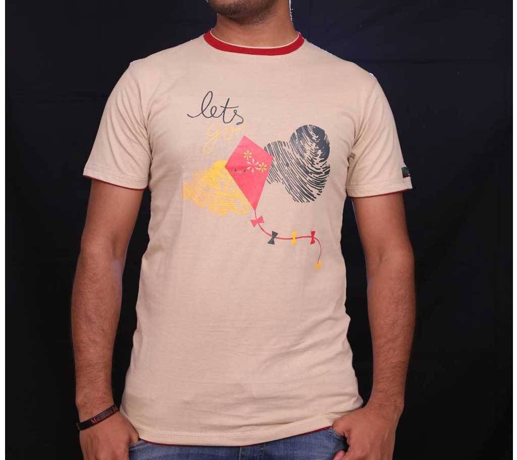 Men's Round Neck Cotton T-Shirt