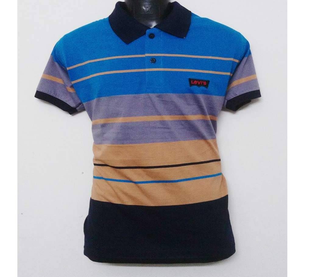 Gents Multi-Color Hlaf Sleeve Cotton Polo Shirt