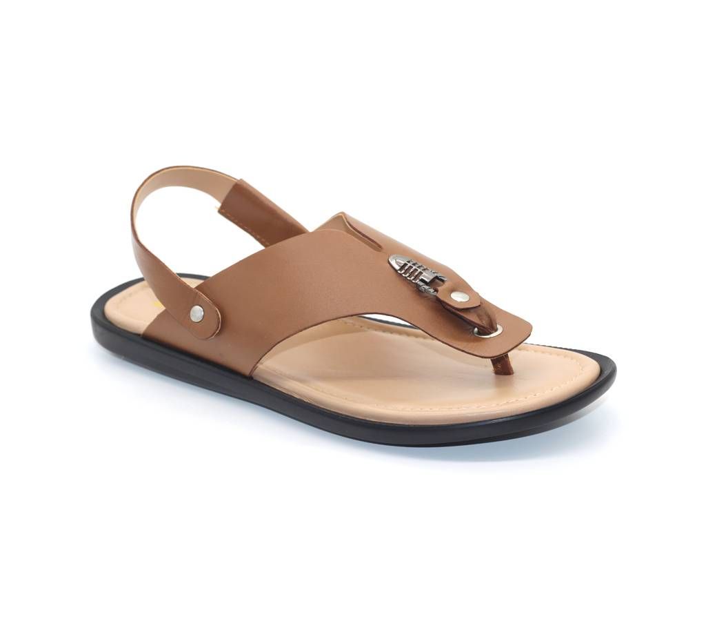 Menz Casual Leather Sandals LFL  -026 Camel