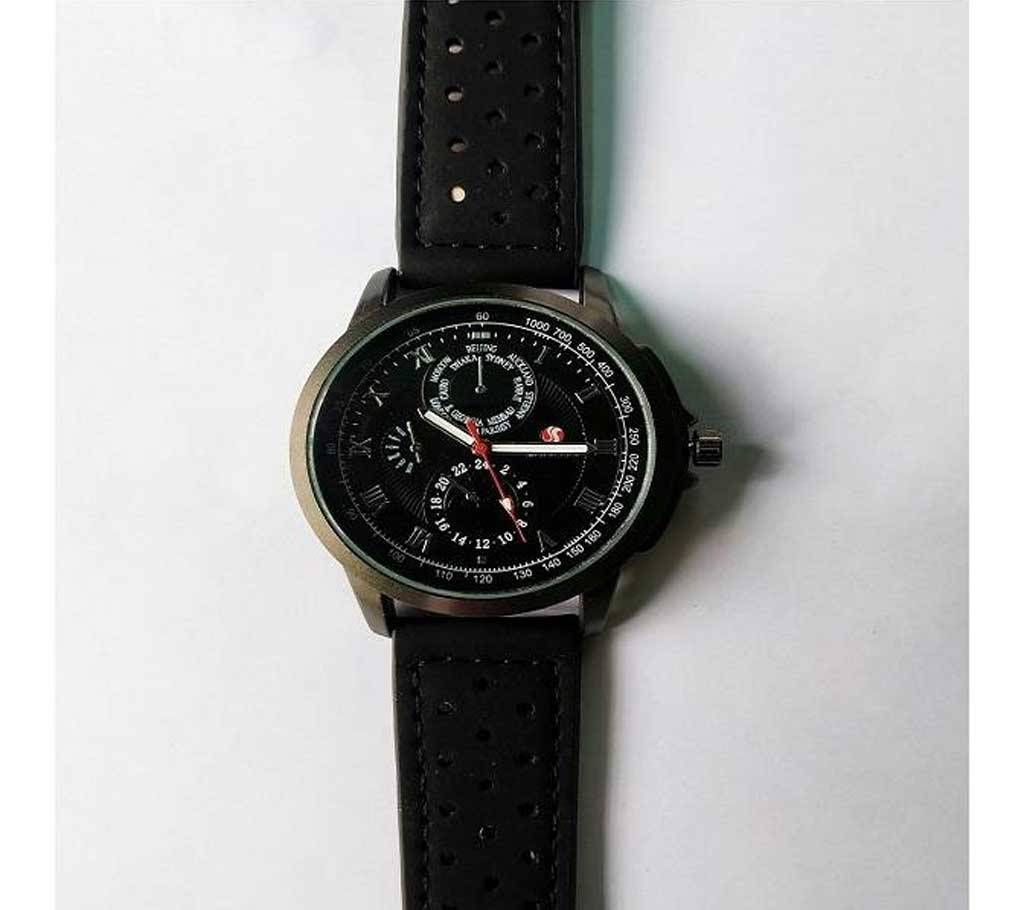 Gents wrist watch-Black