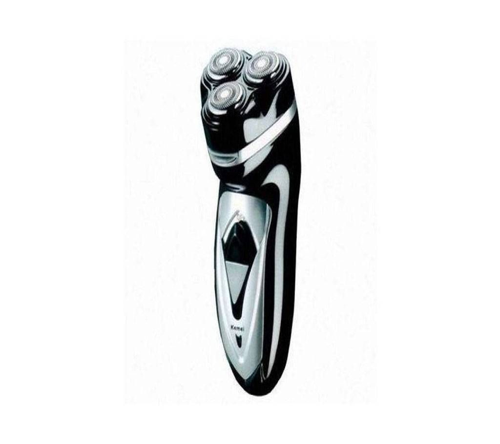 Km-8868 Rechargeable Shaver - Black and Silver