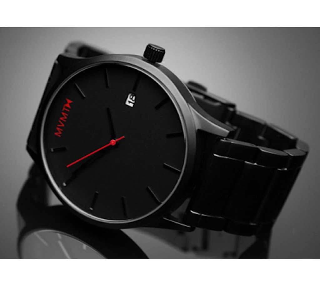 MVMT Black Chain Watch For Men-10-GLM
