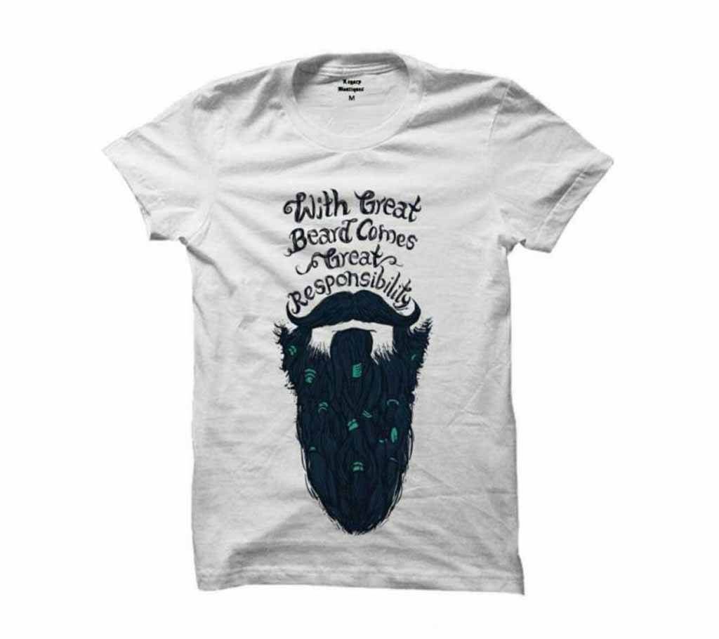 gents half sleeve round neck cotton t shirt e