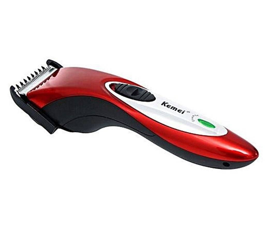 Kemei KM-3801 New Cordless Hair Trimmer - Red