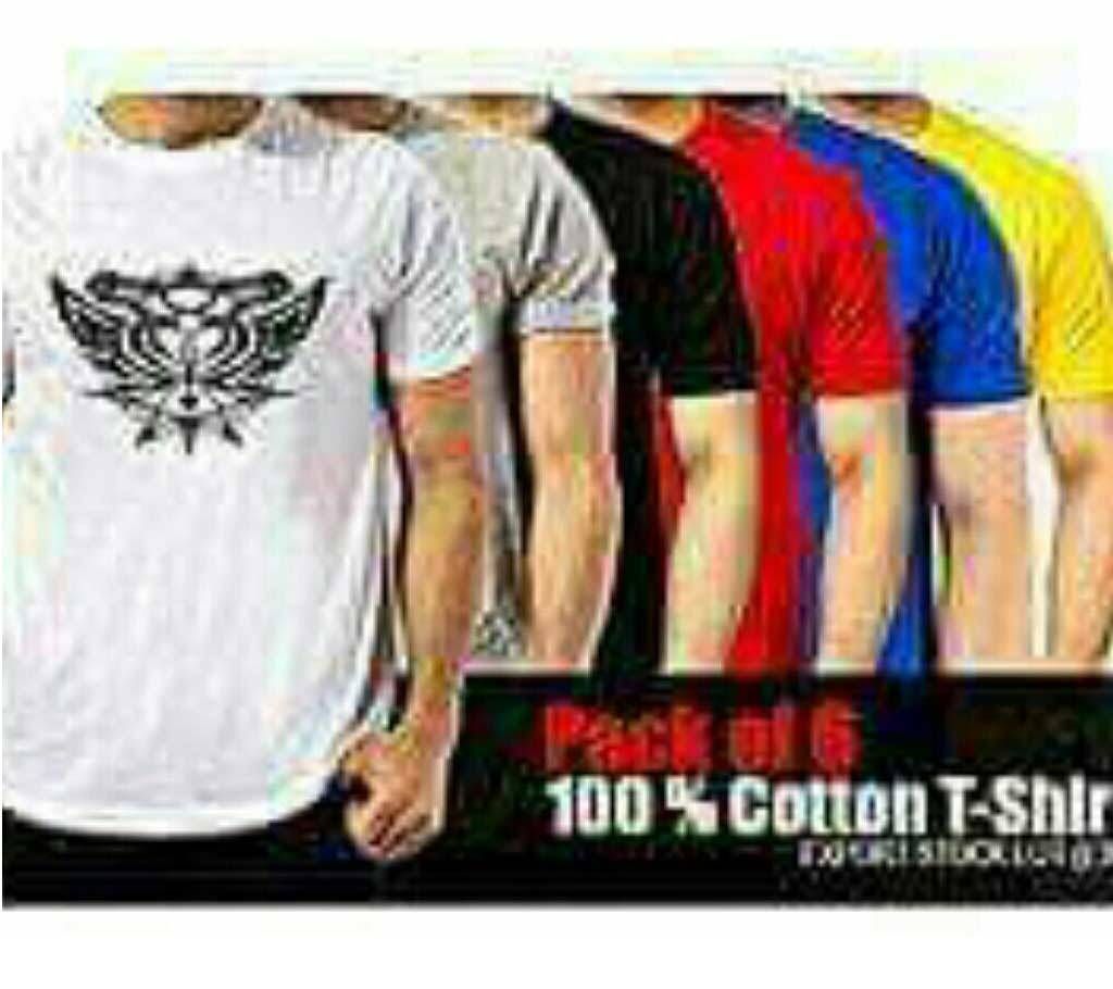 6 pieces T-shirt for men Combo Offer