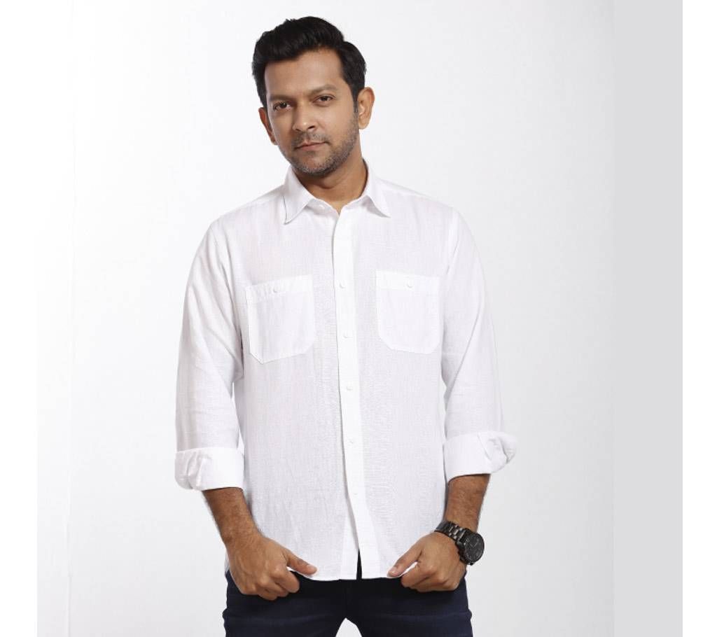 Grameen UNIQLO Linen Double Pocket Shirt (L)

