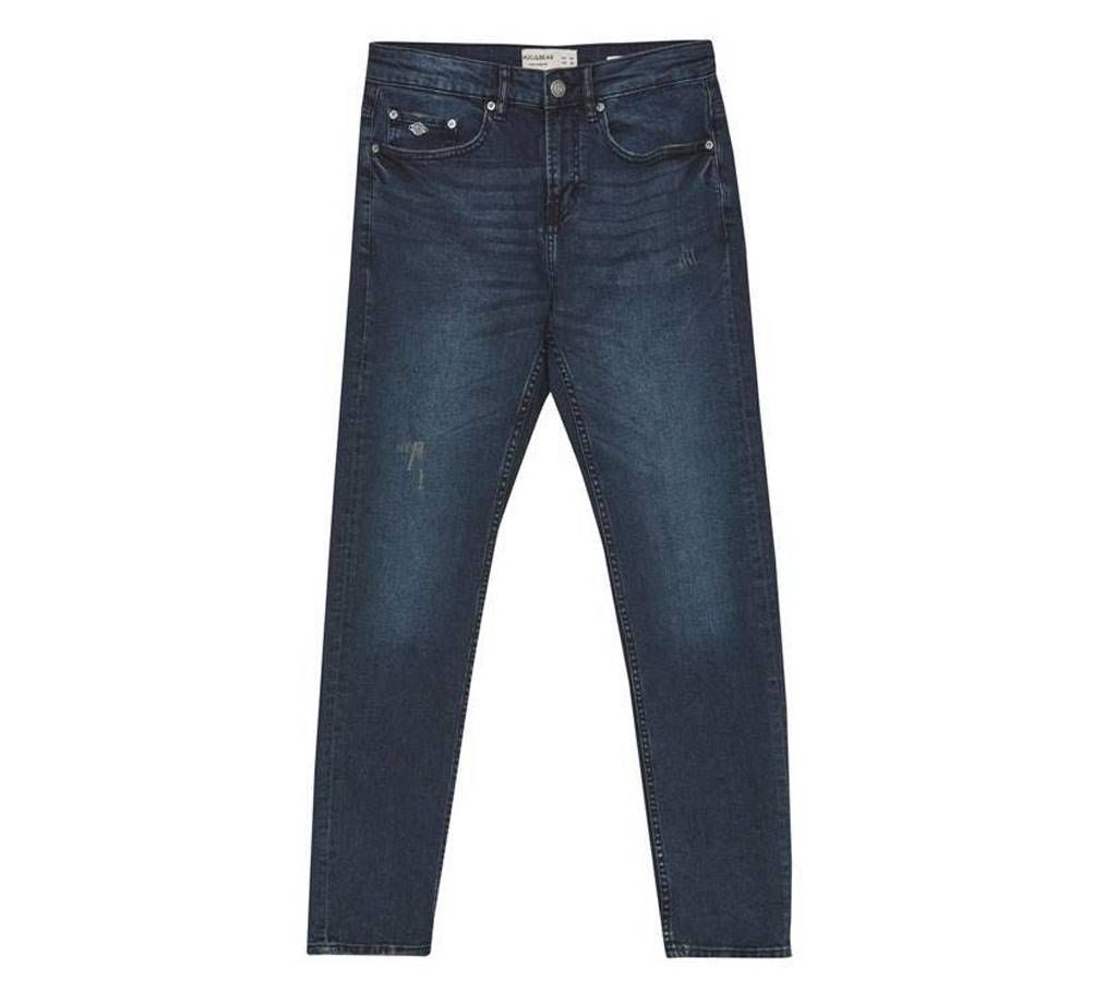 Pull & Bear Stretched Jeans Pants - Dark Blue 