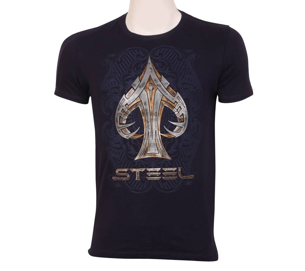 Steel Mens half sleeve t shirt
