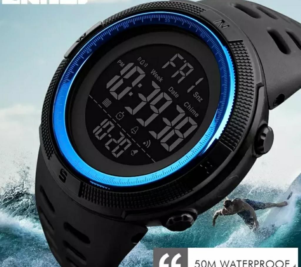 Skmei 1253 Gents Waterproof Digital Wristwatch