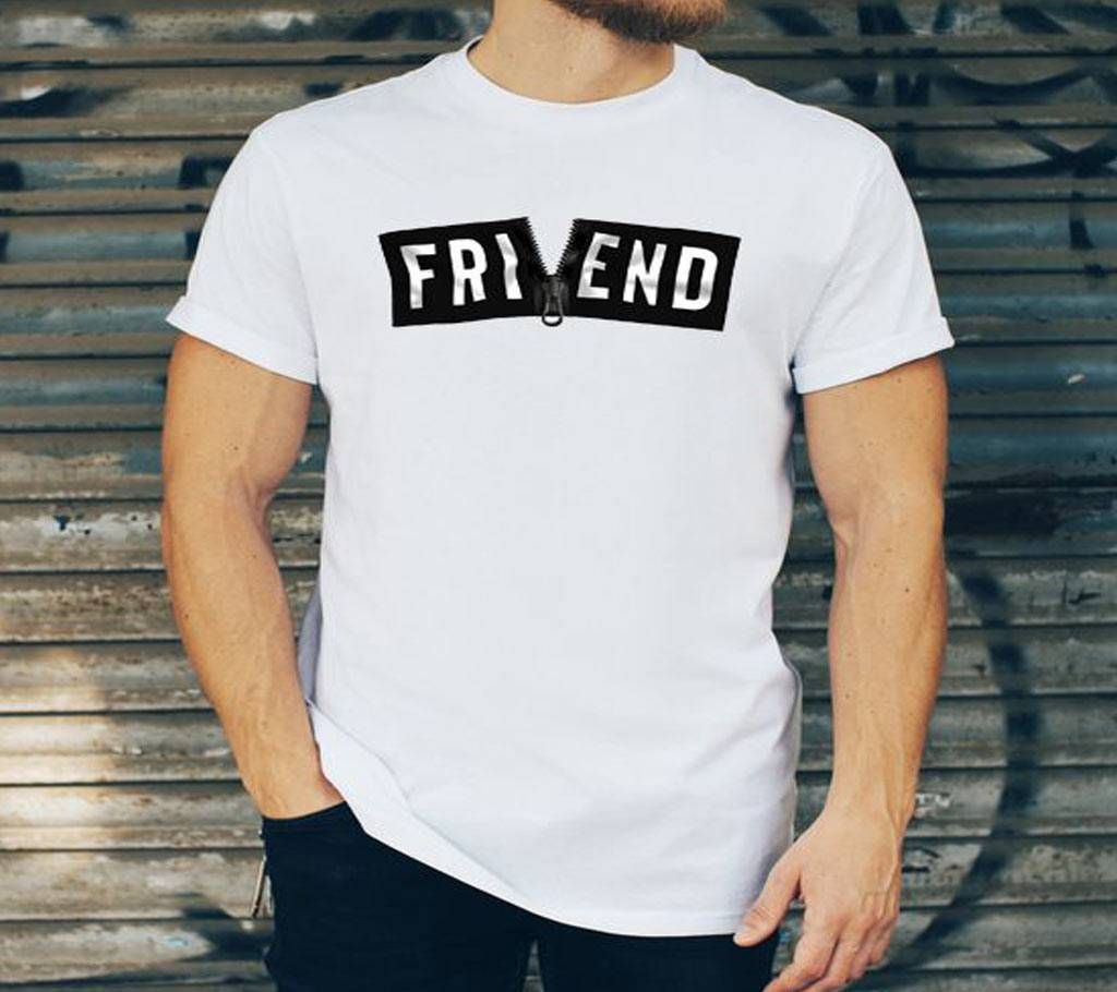 Friend Gents Half Sleeve Cotton T-shirt