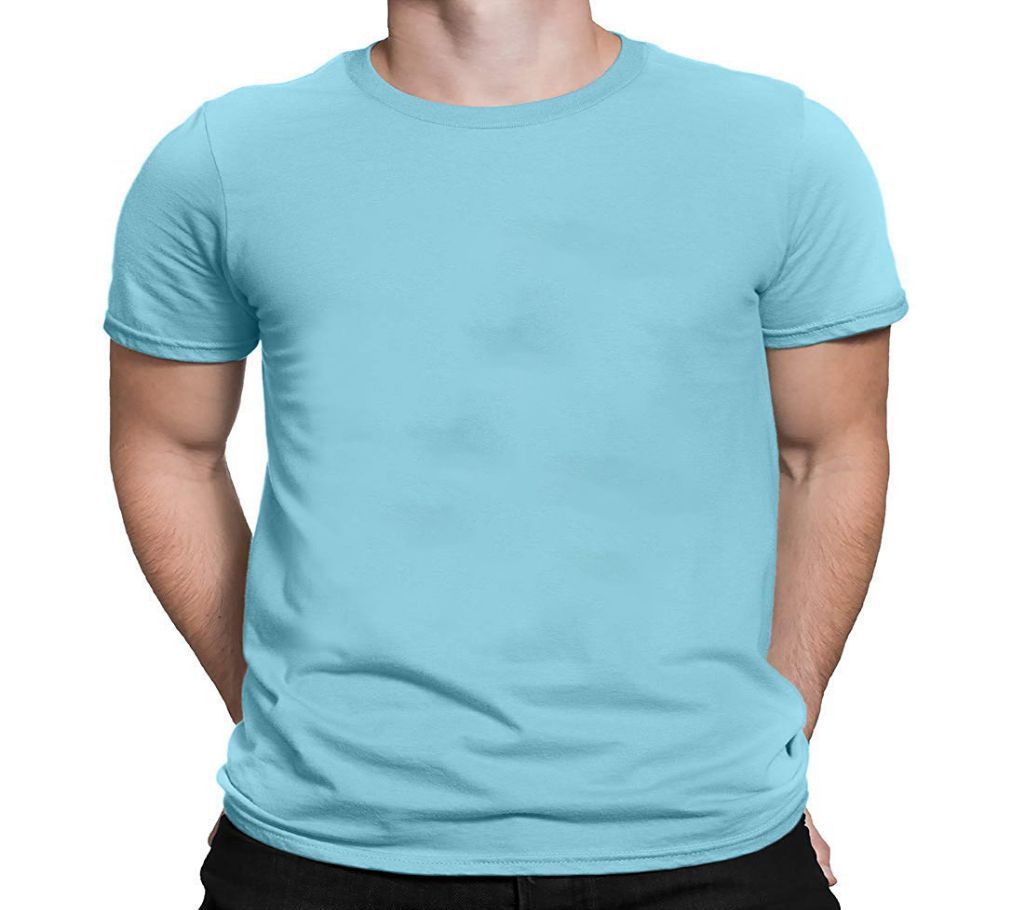 Mens Cotton Sky Round neck  t-shirt