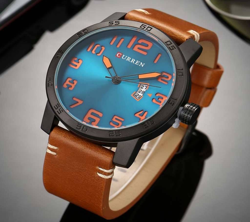 CURREN 8254 Mens Wristwatches Luxury Military Wristwatch Male Quartz Watch Casual Water Resistant Calendar