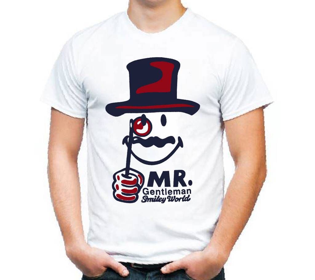 Mr. Gentleman Half Sleeve Cotton T Shirt