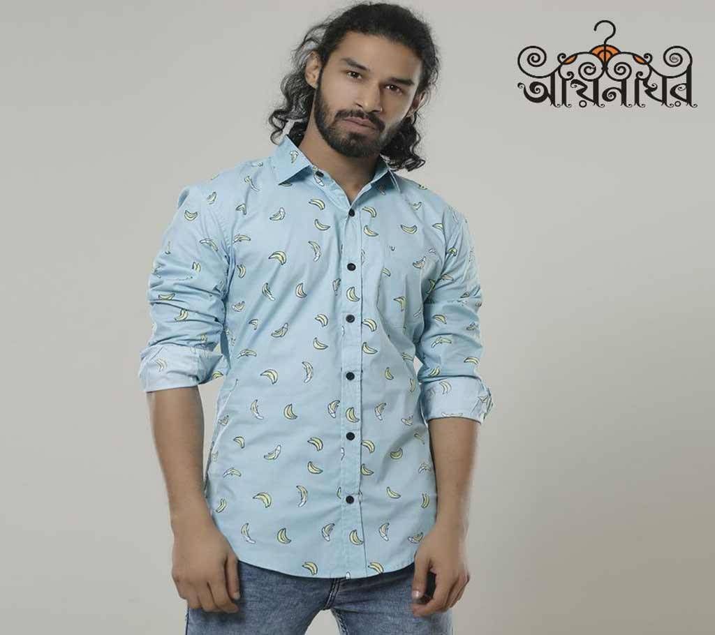 Cotton Long Sleeve Shirt for Men by aynaghor