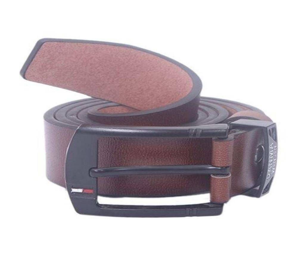 Brown Leather Belt For Men-CSB-221