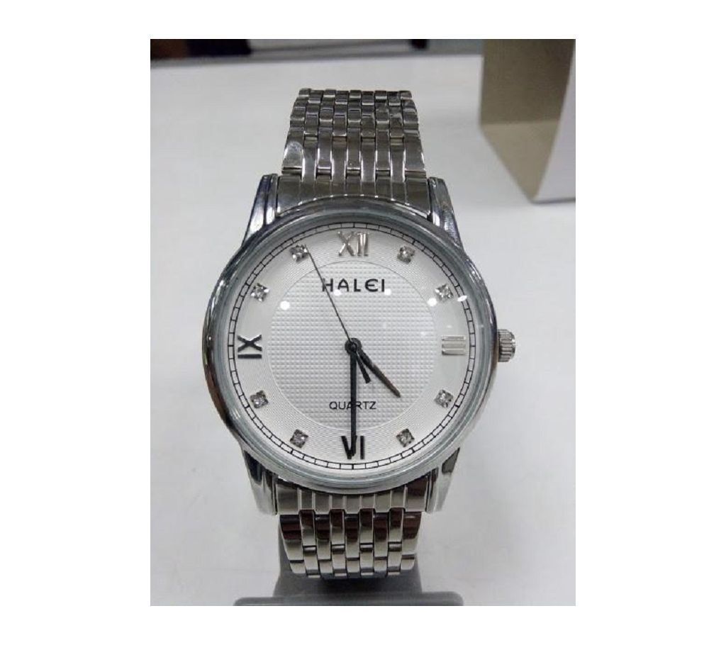 Luxury Stainless Steel Silver Analog Watch for Men