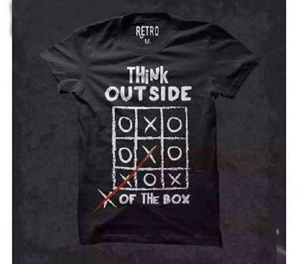 Think Outside of the Box Menz Round Neck T-shirt