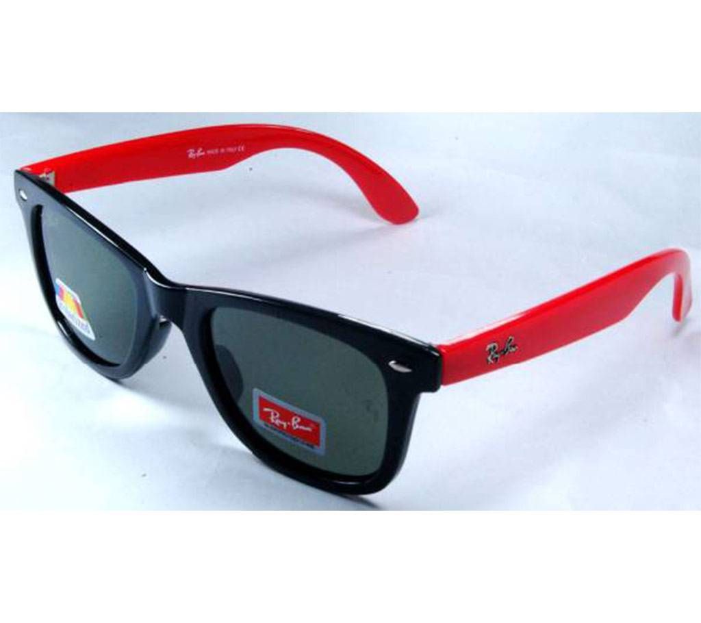 Ray-Ban Black-Red Green Polarized Sunglass
