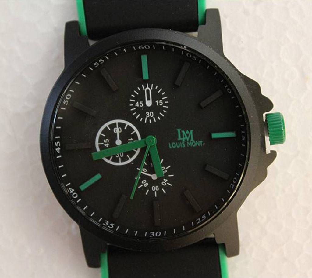 Louis Mont Black Men's Watch - 269