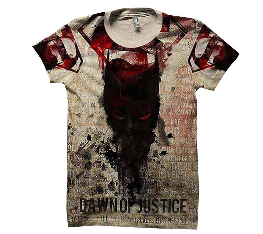 Dawn of Justice printed t shirt for men 