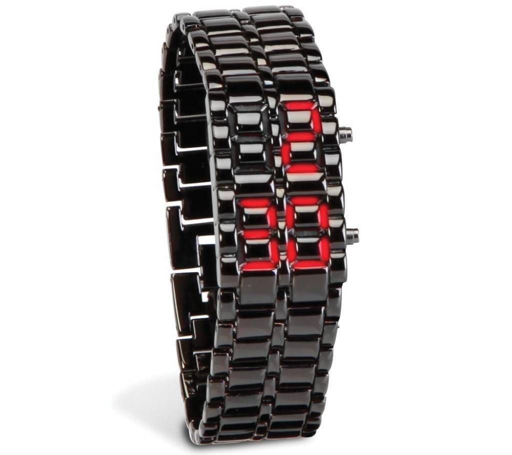 Samurai LED Wrist Watch - Black