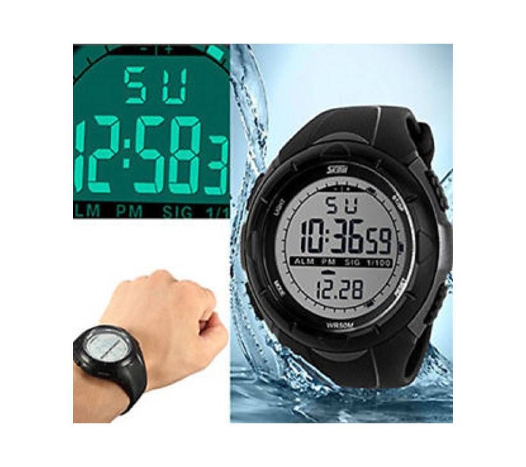 Skmei 1025 Black Watch - For Men