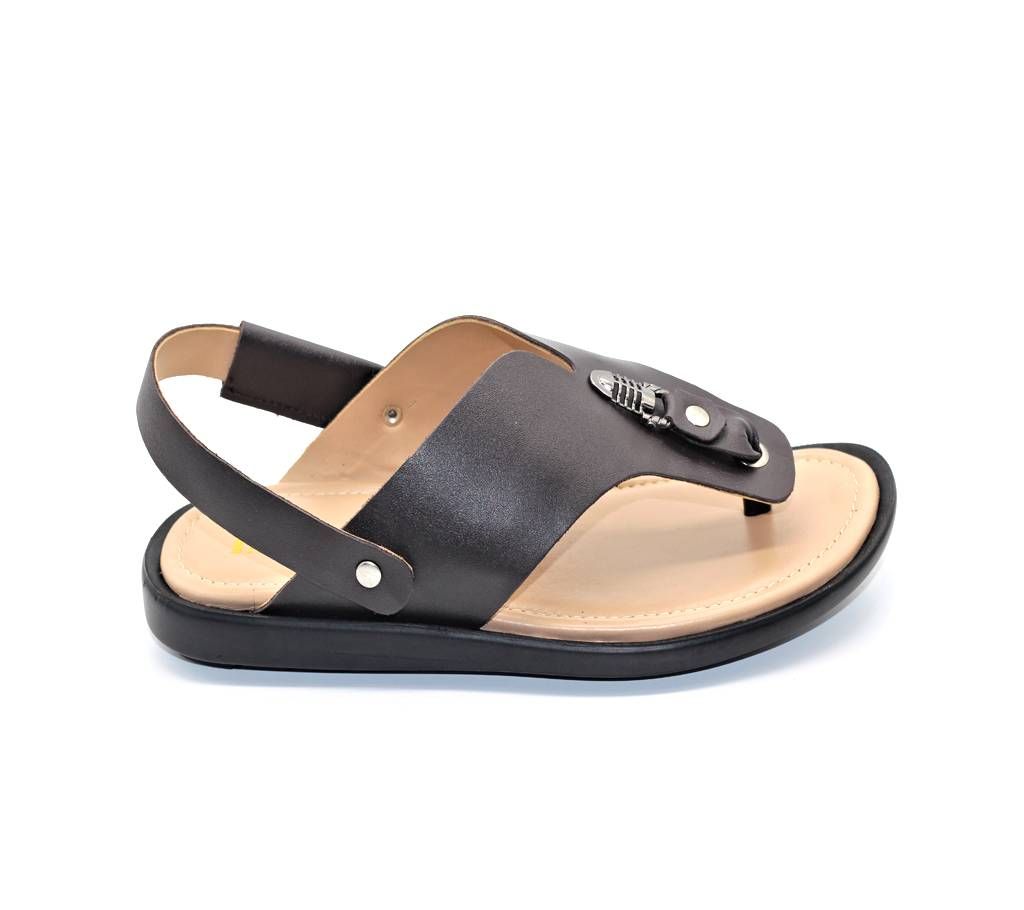 Menz Casual Leather Sandals LFL  -026 Dark Brown