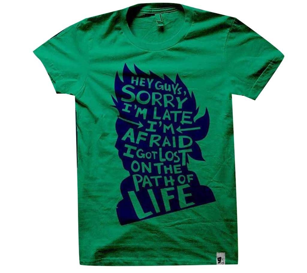 Rubber Print Cotton T-shirt -106- FAS
