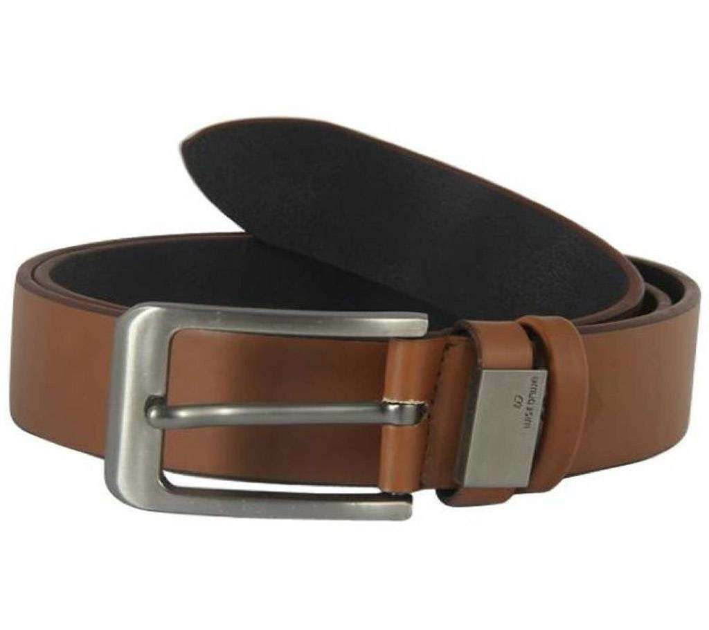 Wiswdawei Brown Leather Belt For Men-CSB-262