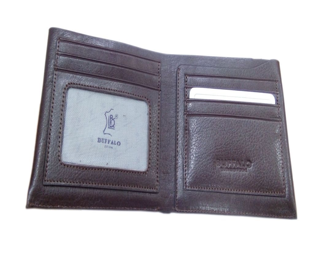 Leather Wallet For Men Chocolate color.