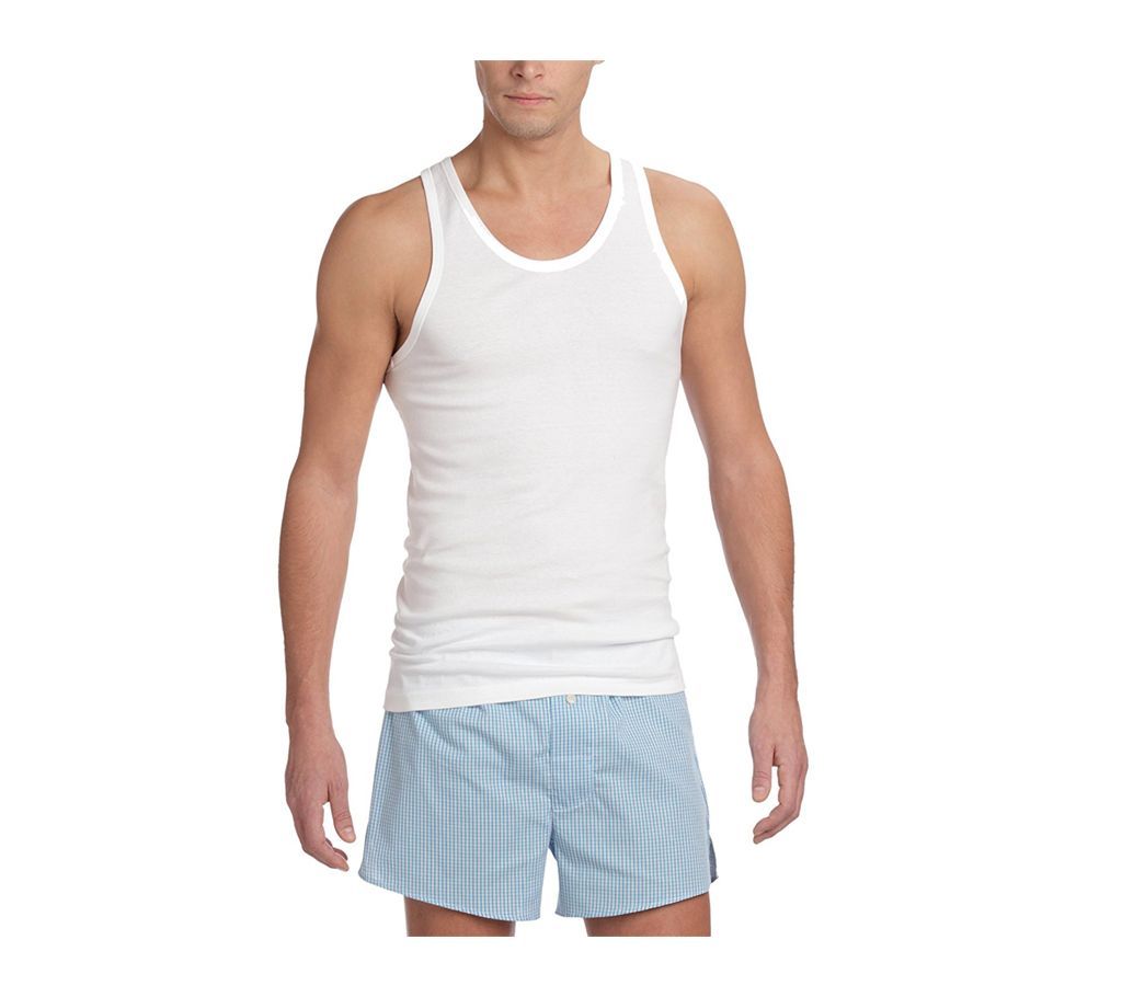 Mens White Under Shirt