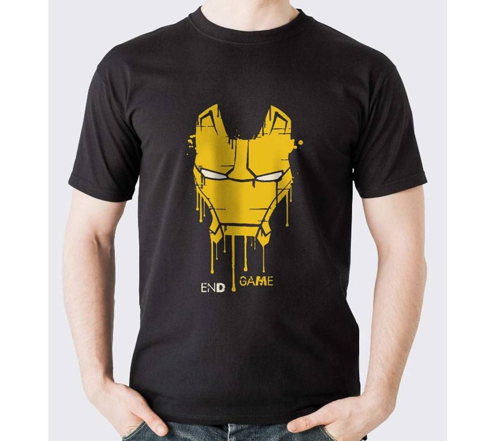 Half Sleeve Cotton Shirt For Men Black 
