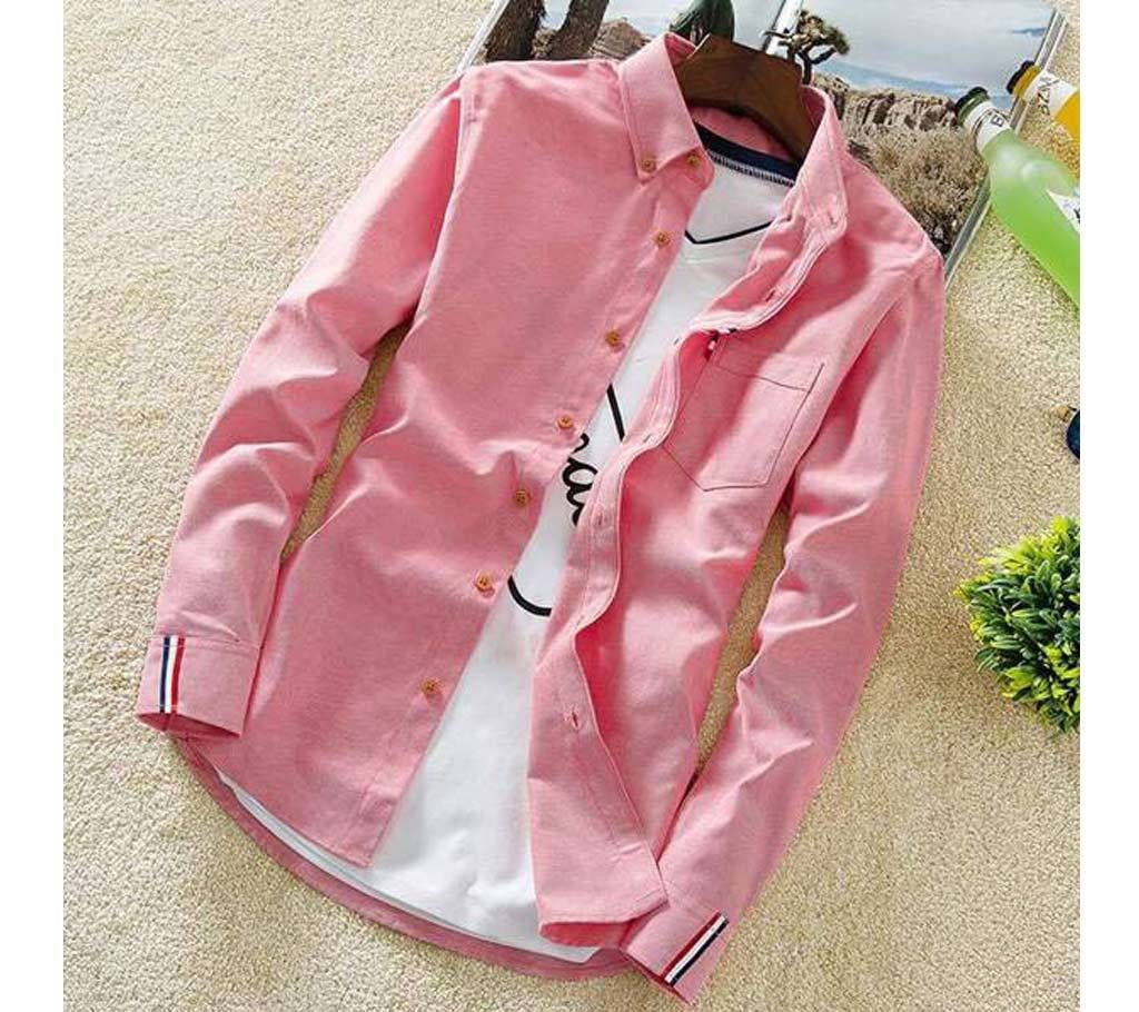 Pink Casual Shirt For Men