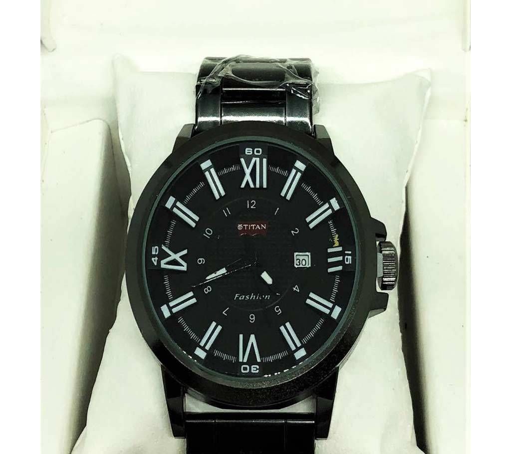 TITAN Black Chain Wrist Watch For Men (Copy)