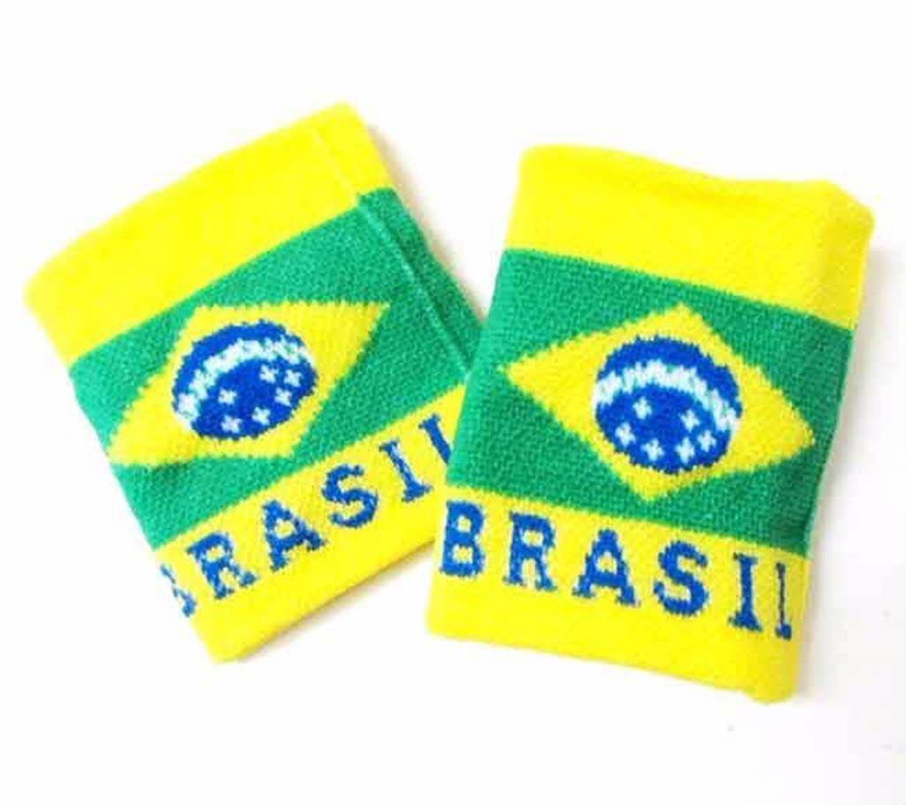 Brasil Lovers Cotton Wrist Band Pair
