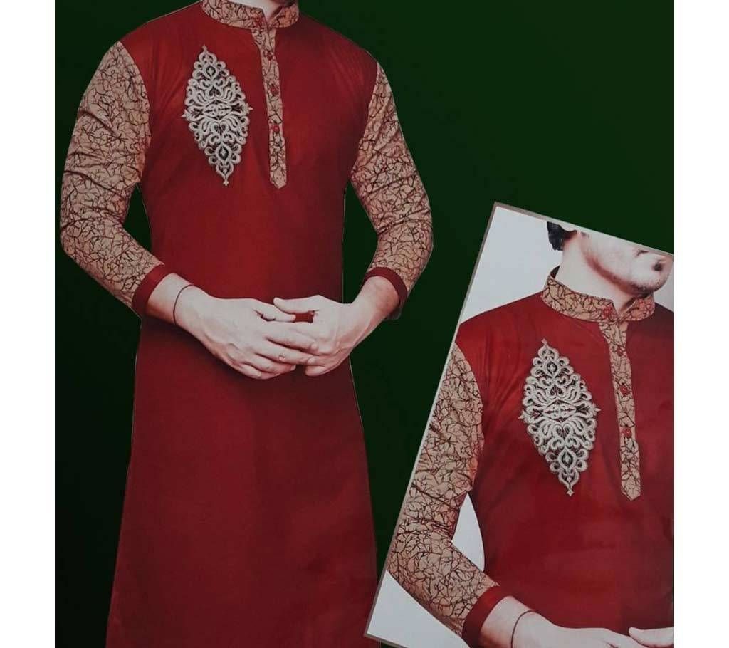 Eid Collection - Menz Slim Fit Semi Long Punjabi 100211