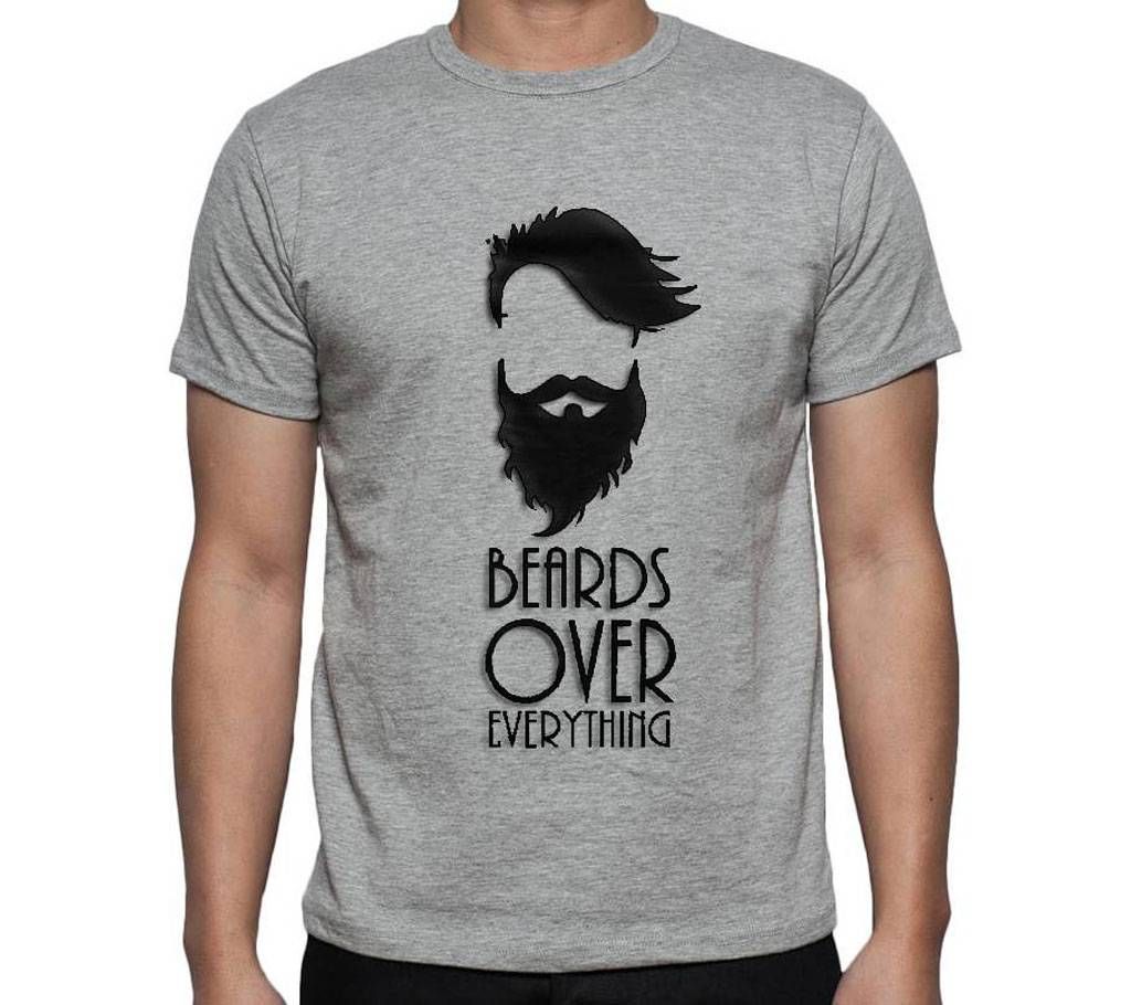 Beards Over Everything Menz Round Nekc Short Sleeve T-Shirt