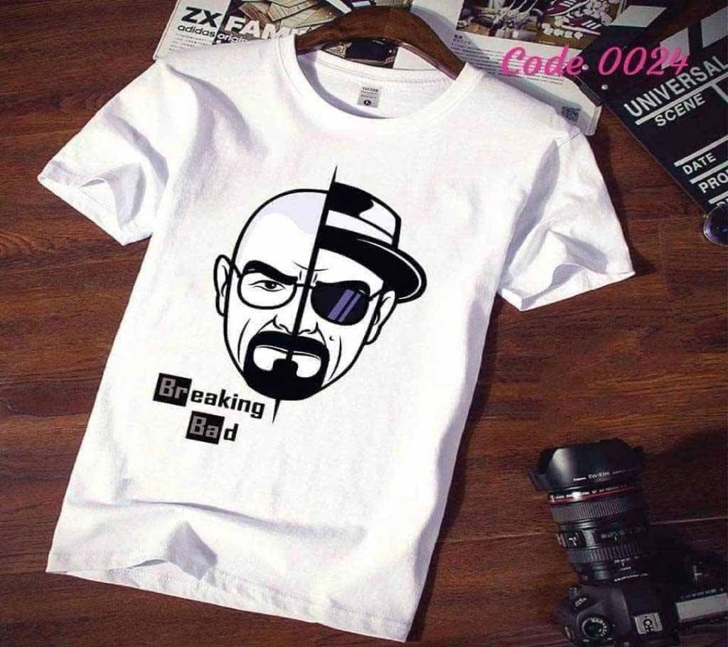 Gents Half Sleeve Cotton Breaking Bad T-shirt