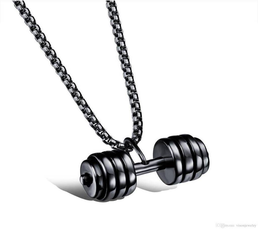 Dumbbell Stainless Steel Men's Chain