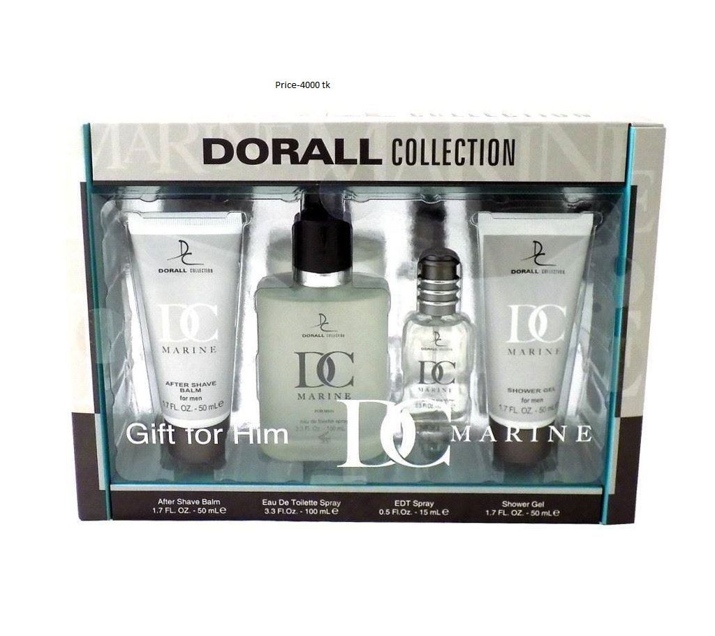 DC Marine Gift Set For Him (Mens 4 Piece Fragrance Gift Set) Dorall Collection