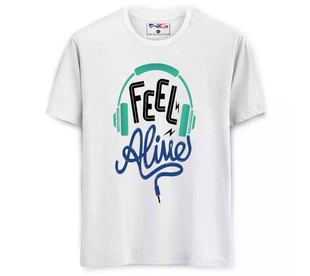 Feel Alive Menz Half Sleeve T-Shirt