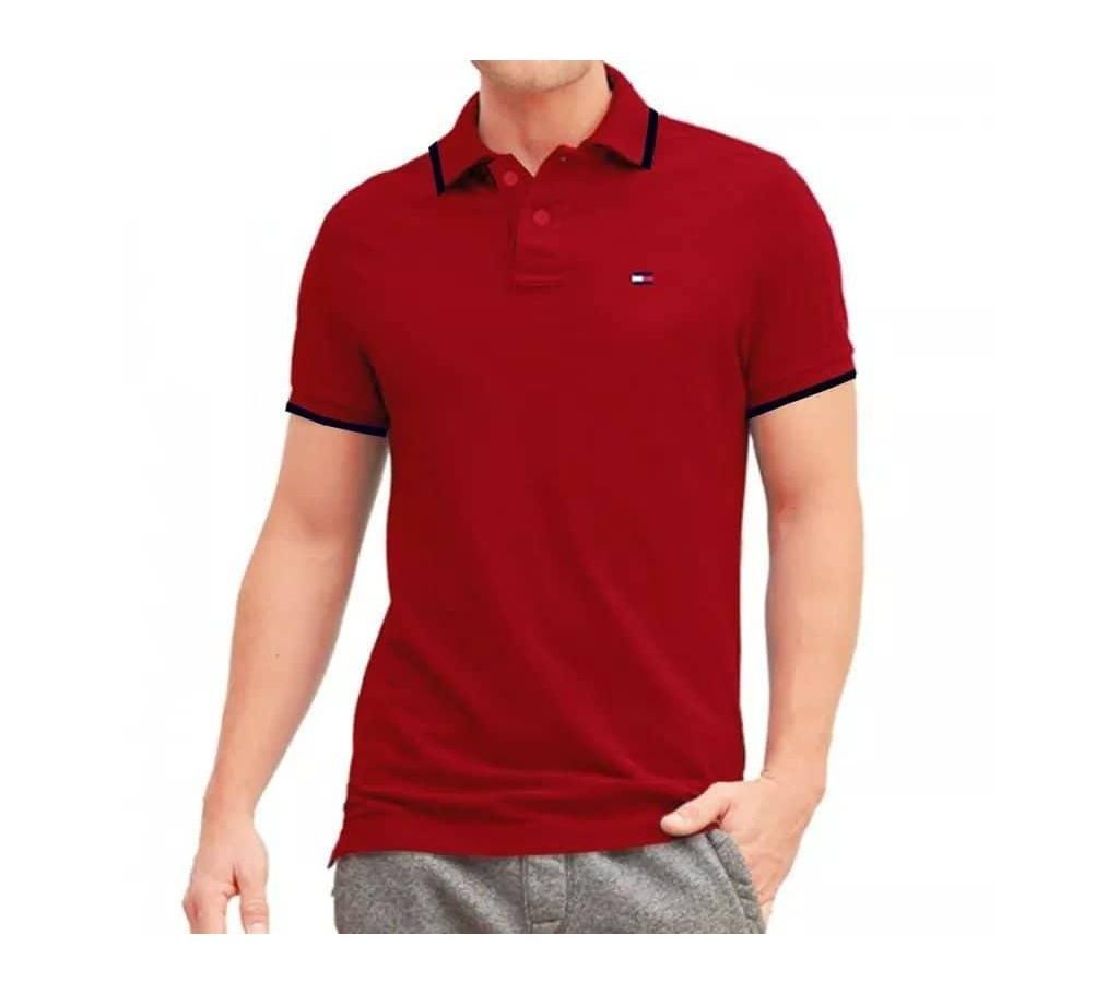 Red Tommy Hilfiger Core Tommy Regular Polo T-Shirt