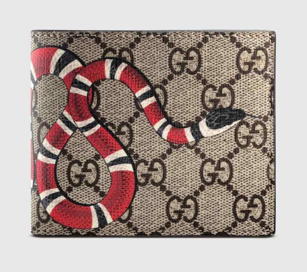 Snake Printed Menz Regular Shaped Wallet 