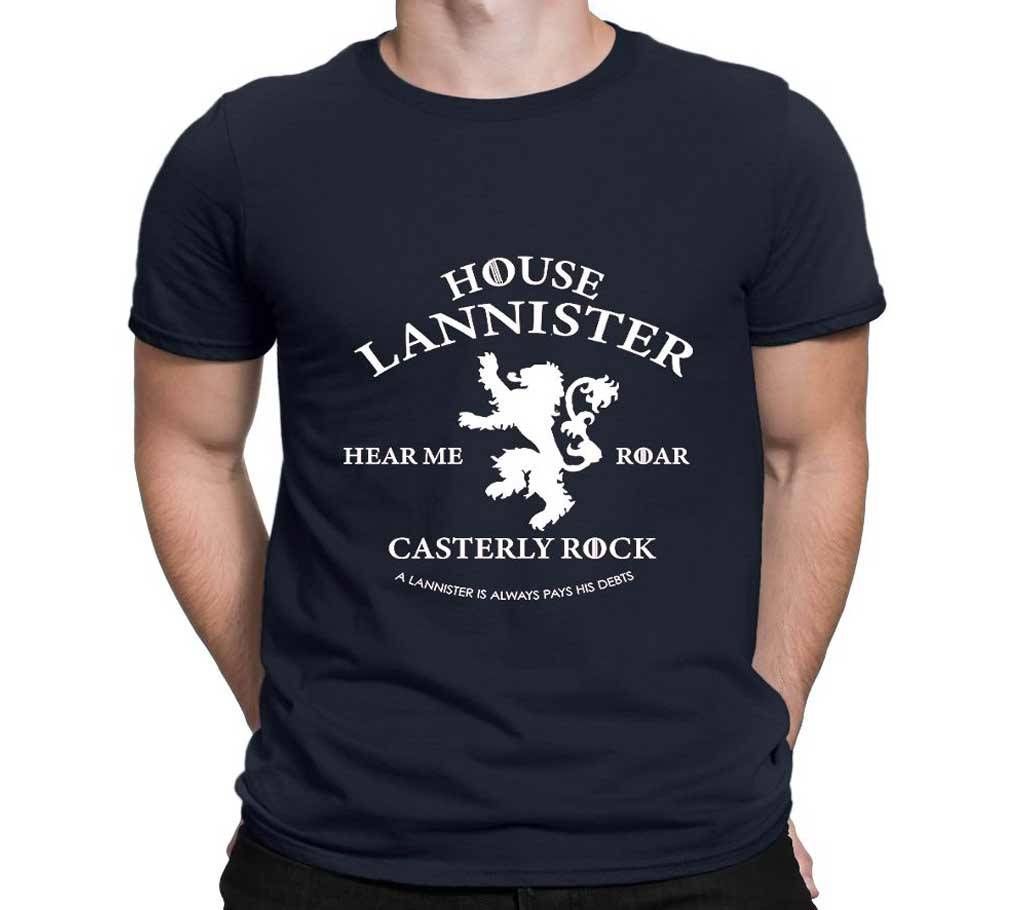 Mens Lannister Cotton Round Neck  t-shirt