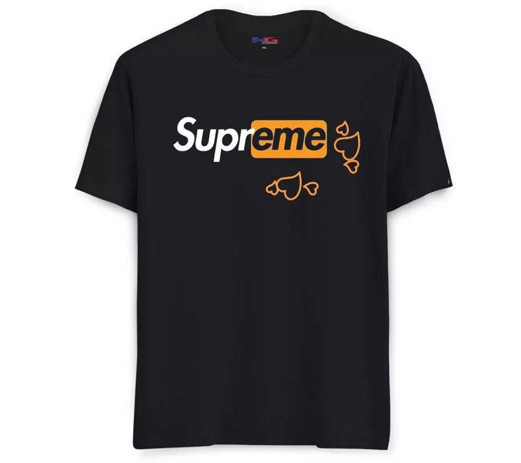 Rubber Print Summer T-shirt - 636 - Black - Supreme - LEB