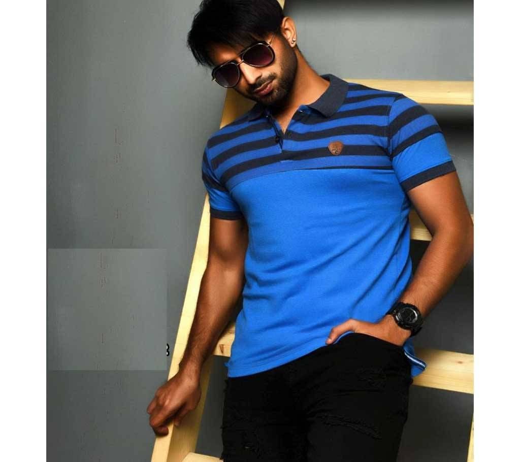 Rubber Print Cotton polo-shirt -PK 22- FAS