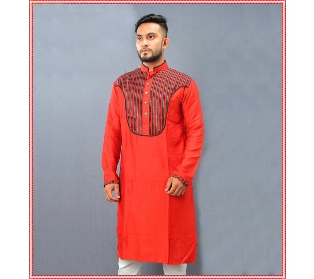 Men's Semi Long Aarong Silk Panjabi